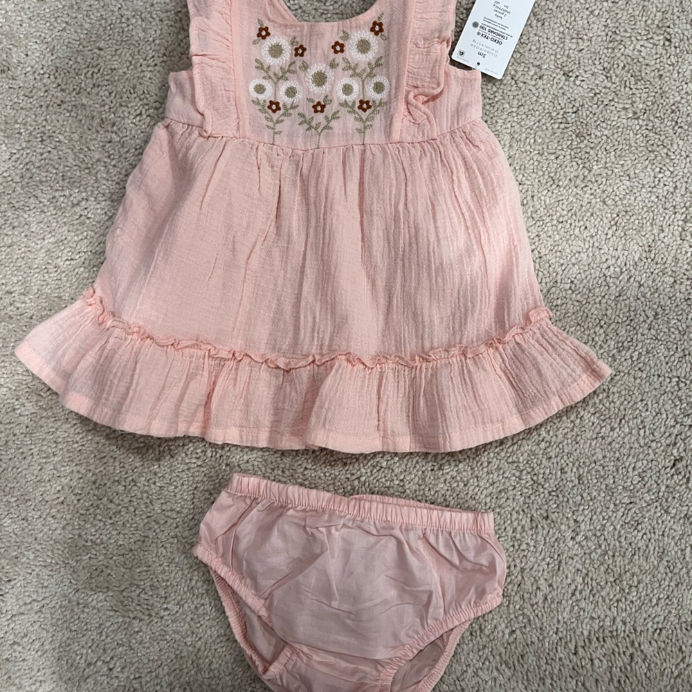 Carters outfit Bundle! A dress, bloomers and shirt and shorts!